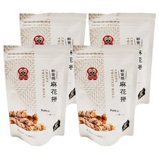 福味 小琉球麻花捲 芝麻口味 200g x 4包, 台灣傳統手工點心, 酥脆涮嘴