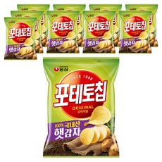 포테토칩 오리지널, 60g, 10개