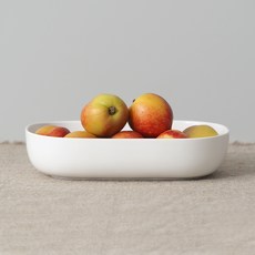 BOWLBOWL 復古橢圓碗, 乳白色, 1個