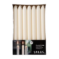 SPAAS 燭光晚餐蠟燭, 灰白色(象牙白), 14支