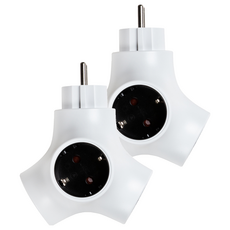 Tetrapod延長線 3孔 PA-GEK-03S, 130mm, 白色, 2個
