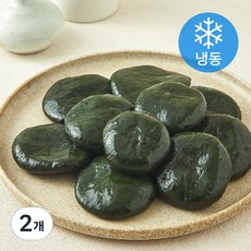 시루조아 우리쌀 쑥향 가득 쑥개떡 (냉동), 500g, 2개