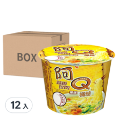 統一 阿Q桶麵 蒜香珍肉風味 106g, 12入
