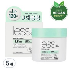 홀리카홀리카 레스온스킨 에센스 패드 120p, 120매, 5개