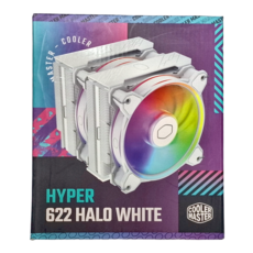COOLER MASTER 酷碼 Hyper 622 Halo白色機殼風扇, 全新設計Halo風扇, 雙塔結構6導熱管, 白色, 1個