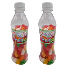 家合食品 可樂瓶雷根豆150g,2入-趣味造型水果糖，多種口味一次滿足, 150g