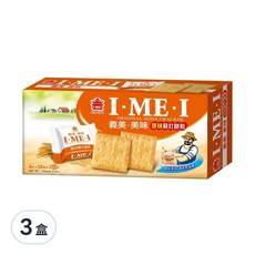 義美 美味蘇打餅乾 原味, 192g, 3盒