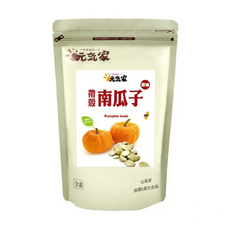 元氣家 原味帶殼南瓜子, 嚴選特大, 非油炸，養生又健康, 200g, 1包