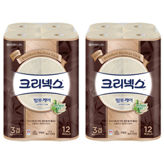 Kleenex 舒潔 竹纖維護理3層 25m, 12入, 2個