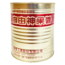 自由神 加工草莓果醬, 3.3kg, 1桶
