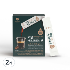 맥널티커피 리얼 에스프레소 샷 블랙 액상 스틱 커피, 15ml, 30개입, 2개