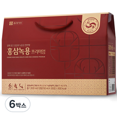 종근당건강 홍삼녹용 프리미엄, 30회분, 1.5L, 6박스