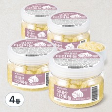 국내산 다진마늘 용기 400g, 4통