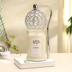 Candle Department Store Bijou融蠟燈+大豆蠟燭 750g組, 辣木, Biju 銀白色