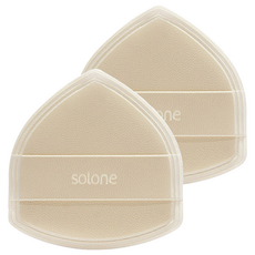 Solone 雲朵舒芙蕾海綿, 4mm厚 Rubycell, 高品質軟皮革, 防潑水, 奶油栗子, 2個