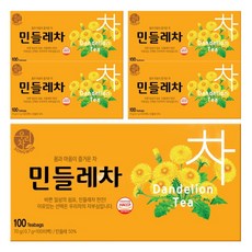 우리차 민들레차, 700mg, 100개입, 5개