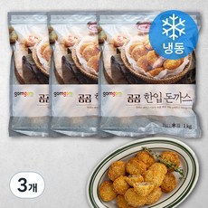 곰곰 한입 돈까스 (냉동), 1kg, 3개