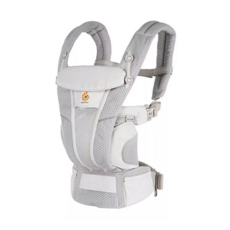 Ergobaby Breeze 多功能透氣嬰兒背帶, SoftFlexTM 網布, 0-49個月適用, 灰色, F