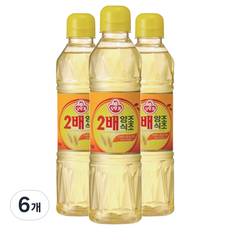 오뚜기 2배 양조식초, 500ml, 6개