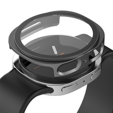 NUART Galaxy Watch硬殼全覆蓋螢幕保護強化玻璃 44mm 1個入, 黑色