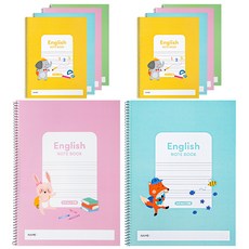 Tamsaa 小學英語線圈筆記本, 10個, 混色