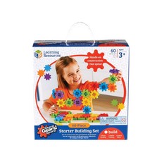 Learning Resources 轉轉齒輪建構系列初階組，60片積木，激發想像力與創造力, 初階組, 60片, 1組