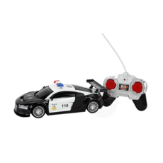 瑪琍歐 1:18 無線遙控台灣警車，超仿真效果，前後車燈, 黑白警車, 1個