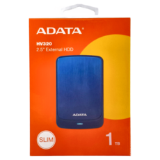 ADATA 威剛 1TB 行動硬碟 2.5吋 藍色, HV320, 1個
