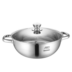 ASD 愛仕達 304不鏽鋼鴛鴦火鍋 30cm, 5.8L, 型號 FS30A2TW, 1個