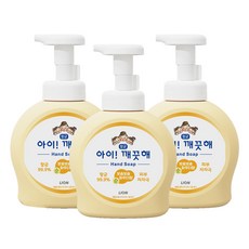 아이깨끗해 핸드워시 순 보송보송 파우더향, 490ml, 3개