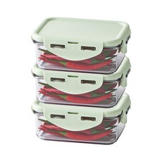 락앤락 비스프리 퓨어 직사각 밀폐용기, 3개, 470ml 3개, 단품