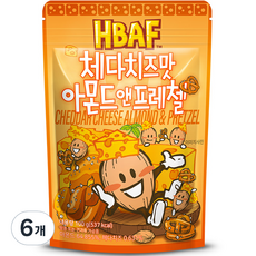 바프 체다치즈맛 아몬드 앤 프레첼, 100g, 6개