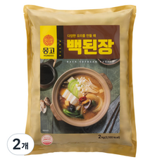 몽고식품 백된장, 2개, 2kg