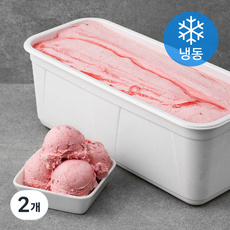 라벨리 스트로베리 아이스크림 (냉동), 4L, 2개