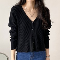 여성용 플즈램 미니가디건
