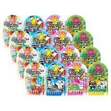 쥬크박스 퍼니 핀볼게임 파랑 4p + 초록 4p + 분홍 4p + 노랑 4p, 혼합색상, 1세트 혼합 색상