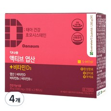 다나음 액티브 활성형 엽산, 30정, 15g, 4개
