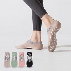防滑皮拉提斯瑜珈襪子Tosok 4件組