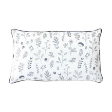 ahtty blanc 棉質防蟎兒童枕頭，白底植物款 30*50cm 可機洗, 30 x 50cm