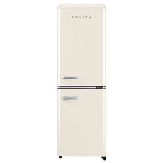 쿠잉전자 레트로 콤비 151L 2도어 냉장고 방문설치, REF-C153C