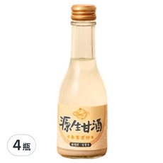 源生美學 源生甘露 源生甘酒, 日本傳統米麴甘酒, 無酒精、全素食, 175ml, 4瓶