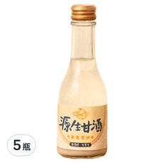 源生美學 源生甘露 源生甘酒, 日本傳統米麴甘酒, 無酒精、全素食, 175ml, 5瓶
