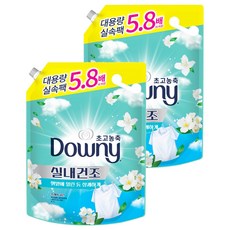 다우니 실내건조 프레시클린 초고농축 섬유유연제 대용량 리필, 4.1L, 2개 4.1L, 2개