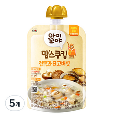 아이꼬야 맘스쿠킹 레토르트 이유식, 100g, 전복과 표고버섯, 5개