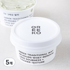 그릭오 말차 그릭 요거트, 100g, 1개입, 5개 100g, 5개