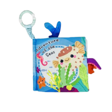 Ocean Baby 互動感知布書 自由大海, 色彩豐富圖案, 超萌立體造型, 內置響紙設計, 可水洗