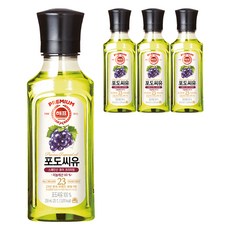 해표 포도씨유, 250ml, 4개
