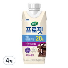 셀렉스 프로핏 모카 초콜릿 드링크 믹스 RTD, 250ml, 4개