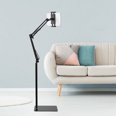 Tamsaa 可折疊智慧型手機平板電腦支架 140 cm, 黑色, 大型