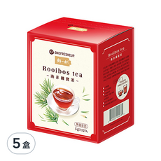 鮮一杯 南非國寶茶 5克x12入, 不含咖啡因, 5g, 12包, 5盒